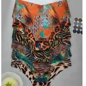 LA LUNE WOMENS V-CUT BRIEFS 6 PAIR NEW